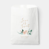 Liefde is een roomrijke tuinplant met een bloemrij bedankzakje (Voorkant)