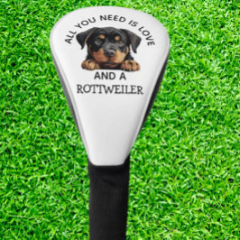 liefde is een rottweiler golfheadcover