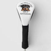 liefde is een rottweiler golfheadcover (Voorkant)