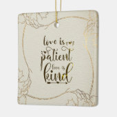 Liefde is een soort gouden Lijst Keramisch Ornament (Links)