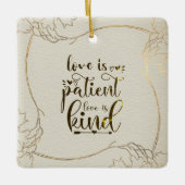 Liefde is een soort gouden Lijst Keramisch Ornament (Voorkant)