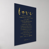 Liefde is een soort patiënt liefde, 1 corinthians  folie afdrukken (Laagn)