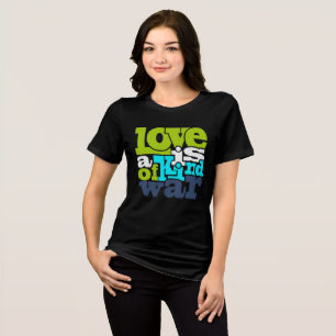 Liefde is een soort van oorlog Retro Tri-Blend Shi Shirt