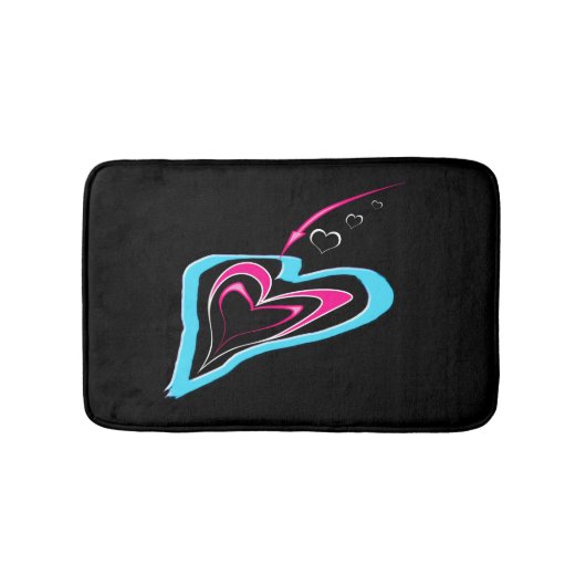 Liefde is een spoor van harten badmat (Voorkant)