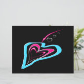 Liefde is een spoor van harten Briefkaart (Staand voorkant)