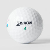 Liefde is een spoor van harten golfballen (Logo)
