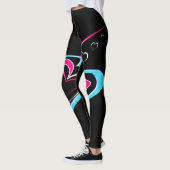 Liefde is een spoor van harten leggings (Links)