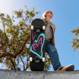 Liefde is een spoor van harten persoonlijk skateboard