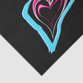 Liefde is een spoor van harten tissuepapier (Detail)