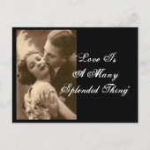 "Liefde is een veelzeggend ding" Briefkaart (Voorkant)