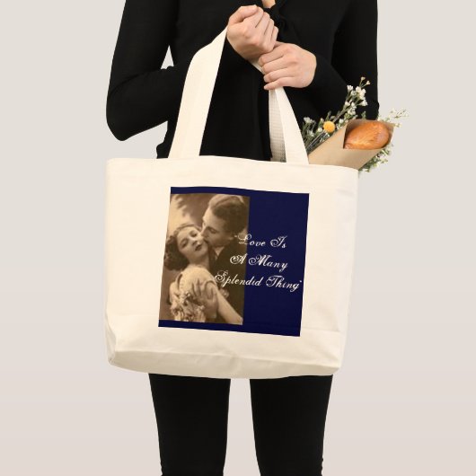 "Liefde is een veelzeggend ding" tas (Voorkant (product))