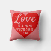 Liefde is een vele prachtige boodschap kussen (Achterkant)