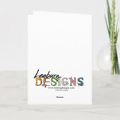 Liefde is een versplinterd ding feestdagen kaart (Achterkant)