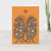 Liefde is een versplinterd ding feestdagen kaart (Voorkant)