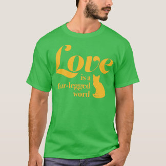 Liefde is een vierde woord voor mensen die de t-shirt