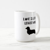 Liefde is een vierledig woord koffiemok (Voorkant rechts)