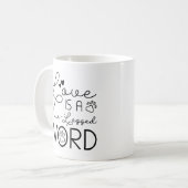 Liefde is een vierledig woord koffiemok (Voorkant links)