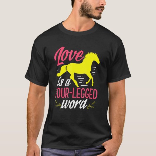 Liefde is een vierledig woord t-shirt (Voorkant)