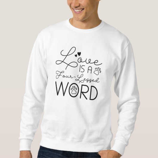 Liefde is een vierledig woord trui (Voorkant)