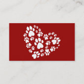 Liefde is een vierledig woord visitekaartje (Achterkant)