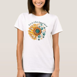Liefde Is Een Vierletterig Woord, Hondenliefhebber T-shirt