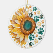 Liefde is een viervoetig woord, Hondenliefhebber,  Keramisch Ornament (Links)