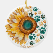 Liefde is een viervoetig woord, Hondenliefhebber,  Keramisch Ornament (Achterkant)