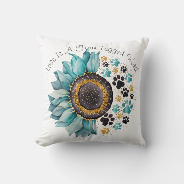 Liefde is een viervoetig woord, Hondenliefhebber,  Kussen (Voorkant)