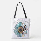 Liefde is een viervoetig woord, Hondenliefhebber,  Tote Bag (Achterkant)