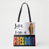 Liefde is een vorm van Freedom Pride Tas (Voorkant)