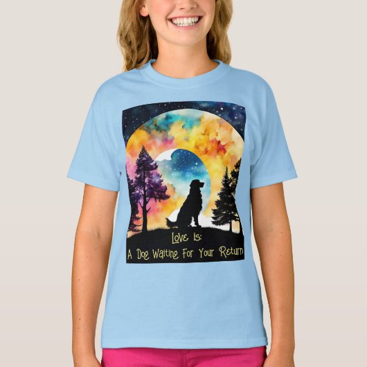 Liefde is een waterverf t-shirt (Voorkant)