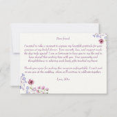 Liefde is een woeste boho-wildbloem bruidsdouche bedankkaart (Achterkant)