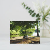 Liefde is een zachte bries van het meer briefkaart (Staand voorkant)