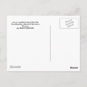 Liefde is een zachte bries van het meer briefkaart (Achterkant)