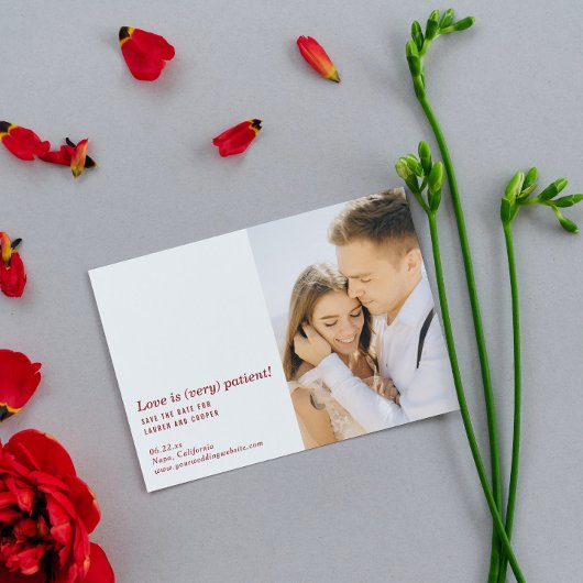 Liefde is een zeer geduldig modern huwelijk, spare