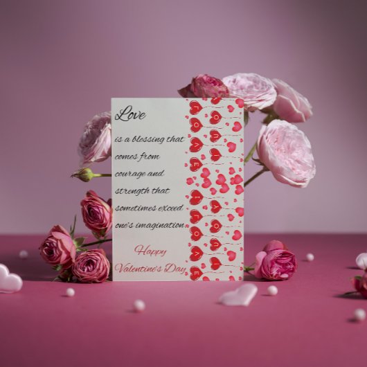 Liefde is een Zegen Valentijnsdag Quote Kaart