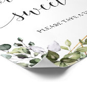 Liefde is een zoet teken boho greenery foliy en go poster (Hoek)