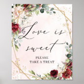 Liefde is een zoet teken dat de brutale blogodij b poster (Voorkant)