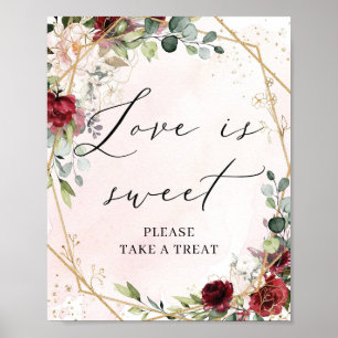 Liefde is een zoet teken dat de brutale blogodij b poster