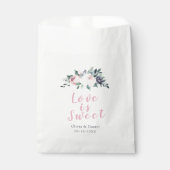 Liefde is een zoete bloei botanische bloesem bedankzakje (Voorkant)