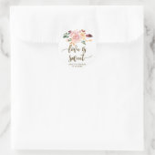 liefde is een zoete boho florroze sticker (Tas)