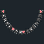 Liefde is een zoete bruiloft dessert tafel vlaggetjes<br><div class="desc">Liefde is Sweet Chalkboard Style Bunting Flags</div>