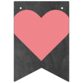 Liefde is een zoete bruiloft dessert tafel vlaggetjes (Eerste vlag)