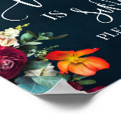 Liefde is een zoete dessert tafel wijn marine brui poster (Hoek)