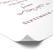 Liefde is een zoete traktatie Elegant huwelijksfee Poster (Hoek)