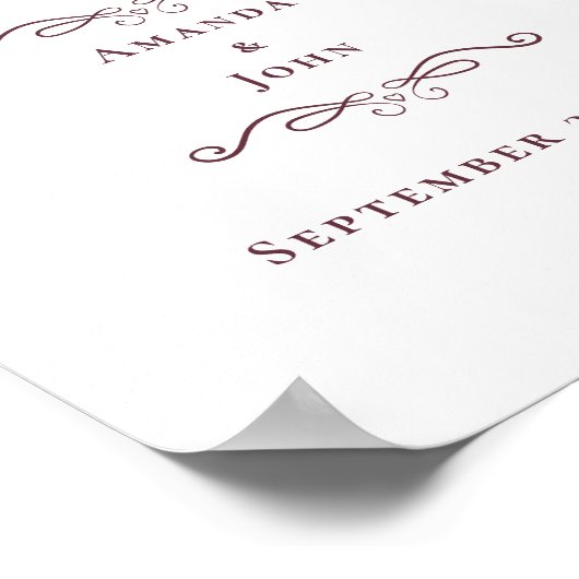 Liefde is een zoete traktatie Elegant huwelijksfee Poster (Hoek)