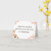 Liefde is eeuwige Bloemen Kaart (blank) (Gele Bloem)