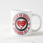 Liefde is eigendom van een Cocker Spaniel Grote Koffiekop (Rechts)