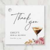 Liefde is Elegant Vrijgezellenfeest brouwen Bedankjes Labels (Voorkant)