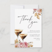 Liefde is Elegant Vrijgezellenfeest brouwen Bedankkaart (Voorkant)